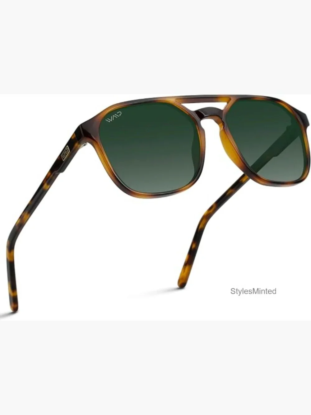 Polarized Double Bridge Rectangular Unisex Sunglasses